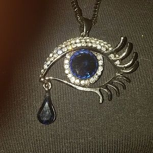 "Blue Teardrop" Fashion Pendant